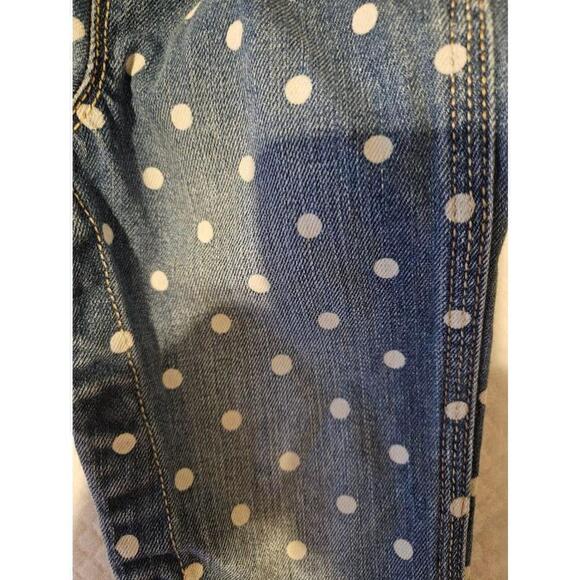 OshKosh B'Gosh Denim Overalls Baby size 12 Months Polka Dots Blue - Picture 8 of 10